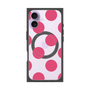 プレミアムスクエアケース with MagSafe［ シンプルドット - Pink ］