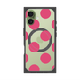 プレミアムスクエアケース with MagSafe［ シンプルドット - Pink ］