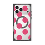 プレミアムスクエアケース with MagSafe［ シンプルドット - Pink ］