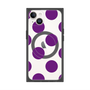プレミアムスクエアケース with MagSafe［ シンプルドット - Purple ］