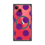 プレミアムスクエアケース with MagSafe［ シンプルドット - Purple ］