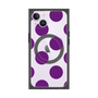 プレミアムスクエアケース with MagSafe［ シンプルドット - Purple ］