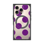 プレミアムスクエアケース with MagSafe［ シンプルドット - Purple ］