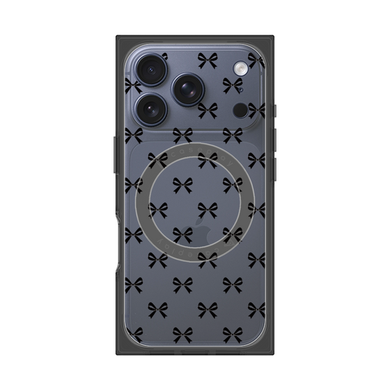 プレミアムスクエアケース with MagSafe［ シンプルリボン ］