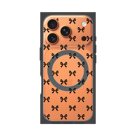 プレミアムスクエアケース with MagSafe［ シンプルリボン ］