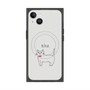 プレミアムスクエアケース with MagSafe［ 蝶ネクタイねこ - White ］