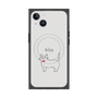 プレミアムスクエアケース with MagSafe［ 蝶ネクタイねこ - White ］