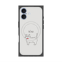プレミアムスクエアケース with MagSafe［ 蝶ネクタイねこ - White ］