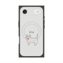 プレミアムスクエアケース with MagSafe［ 蝶ネクタイねこ - White ］