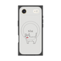 プレミアムスクエアケース with MagSafe［ 蝶ネクタイねこ - White ］