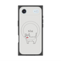 プレミアムスクエアケース with MagSafe［ 蝶ネクタイねこ - White ］