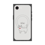 プレミアムスクエアケース with MagSafe［ 蝶ネクタイねこ - White ］