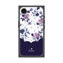 プレミアムスクエアケース with MagSafe［ ツインドットフラワー - Navy ］