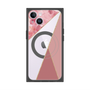 プレミアムスクエアケース with MagSafe［ マーブルトライアングルパレット - Pink ］