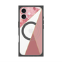 プレミアムスクエアケース with MagSafe［ マーブルトライアングルパレット - Pink ］