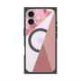 プレミアムスクエアケース with MagSafe［ マーブルトライアングルパレット - Pink ］
