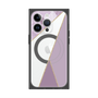 プレミアムスクエアケース with MagSafe［ マーブルトライアングルパレット - Purple ］