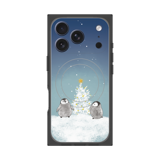 プレミアムスクエアケース with MagSafe［ 静かなペンギンの夜 ］