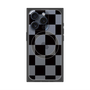 プレミアムスクエアケース with MagSafe［ 市松模様 - Black ］