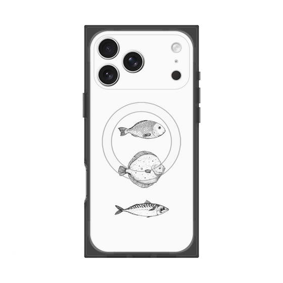 プレミアムスクエアケース with MagSafe［ Coexist No.1 - White ］