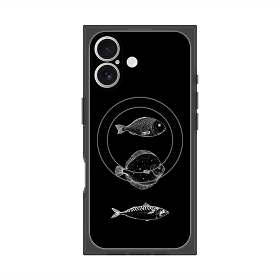 プレミアムスクエアケース with MagSafe［ Coexist No.1 - Black ］