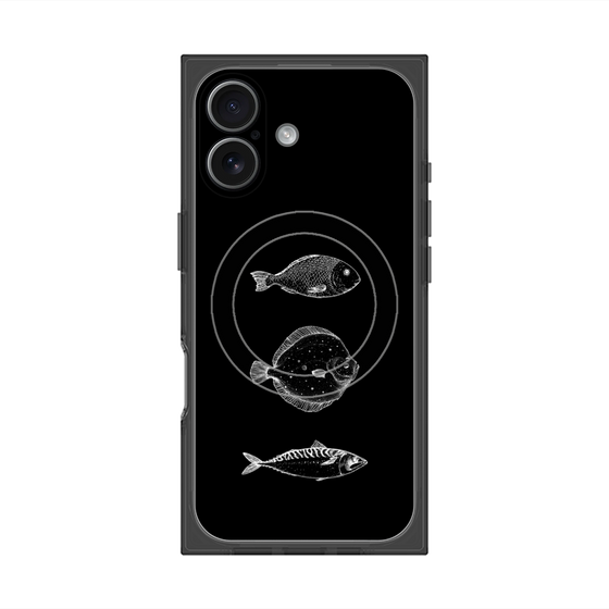 プレミアムスクエアケース with MagSafe［ Coexist No.1 - Black ］