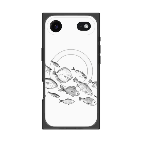 プレミアムスクエアケース with MagSafe［ Coexist No.2 - White ］