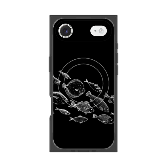 プレミアムスクエアケース with MagSafe［ Coexist No.2 - Black ］