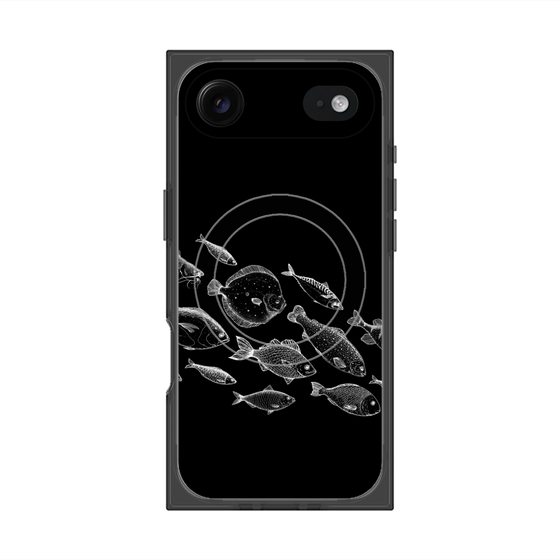 プレミアムスクエアケース with MagSafe［ Coexist No.2 - Black ］