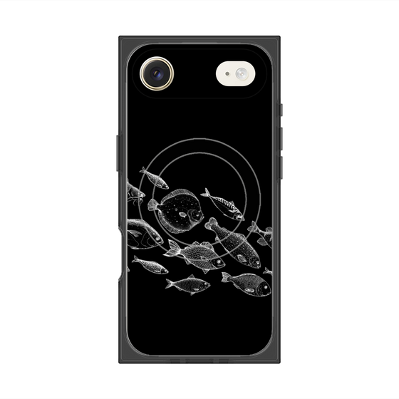 プレミアムスクエアケース with MagSafe［ Coexist No.2 - Black ］