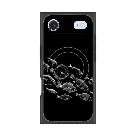 プレミアムスクエアケース with MagSafe［ Coexist No.2 - Black ］