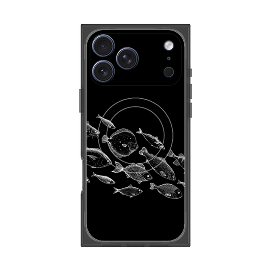 プレミアムスクエアケース with MagSafe［ Coexist No.2 - Black ］