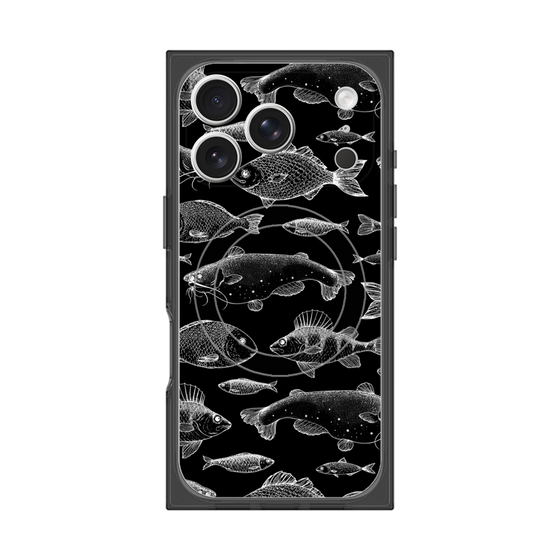 プレミアムスクエアケース with MagSafe［ Coexist No.3 - Black ］