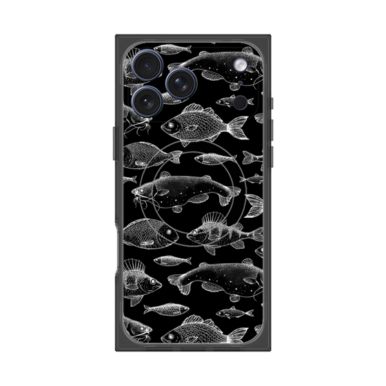 プレミアムスクエアケース with MagSafe［ Coexist No.3 - Black ］