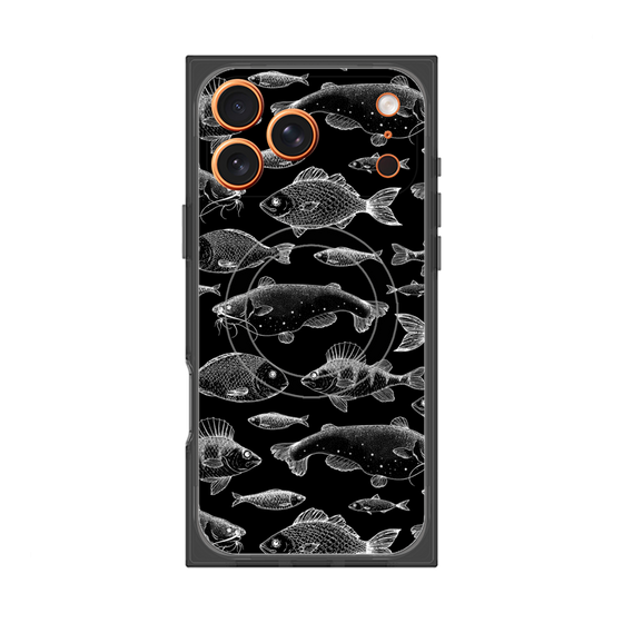 プレミアムスクエアケース with MagSafe［ Coexist No.3 - Black ］