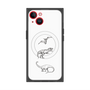 プレミアムスクエアケース with MagSafe［ Dinosaurs No.1 - White ］