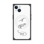 プレミアムスクエアケース with MagSafe［ Dinosaurs No.1 - White ］