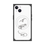プレミアムスクエアケース with MagSafe［ Dinosaurs No.1 - White ］