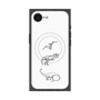プレミアムスクエアケース with MagSafe［ Dinosaurs No.1 - White ］