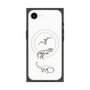 プレミアムスクエアケース with MagSafe［ Dinosaurs No.1 - White ］