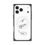 プレミアムスクエアケース with MagSafe［ Dinosaurs No.1 - White ］