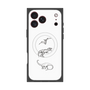 プレミアムスクエアケース with MagSafe［ Dinosaurs No.1 - White ］