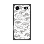 プレミアムスクエアケース with MagSafe［ Dinosaurs No.2 - White ］