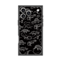 プレミアムスクエアケース with MagSafe［ Dinosaurs No.2 - Black ］