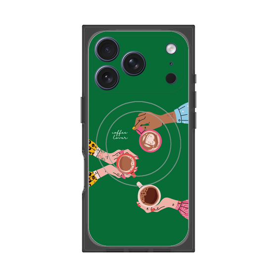 プレミアムスクエアケース with MagSafe［ Teatime - Green ］