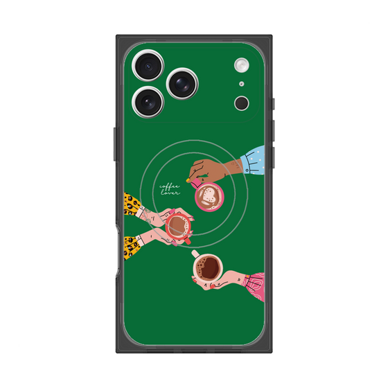 プレミアムスクエアケース with MagSafe［ Teatime - Green ］