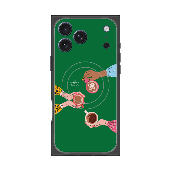 プレミアムスクエアケース with MagSafe［ Teatime - Green ］