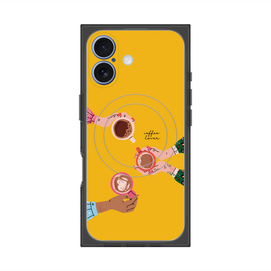 プレミアムスクエアケース with MagSafe［ Teatime - Yellow ］