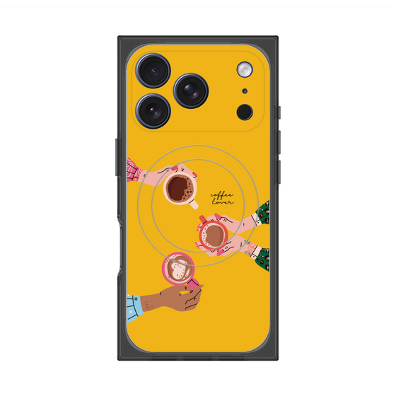 プレミアムスクエアケース with MagSafe［ Teatime - Yellow ］