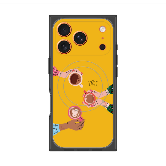 プレミアムスクエアケース with MagSafe［ Teatime - Yellow ］